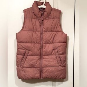 Puffer Vest Girls Size L 10-12 Old Navy Color Mauve